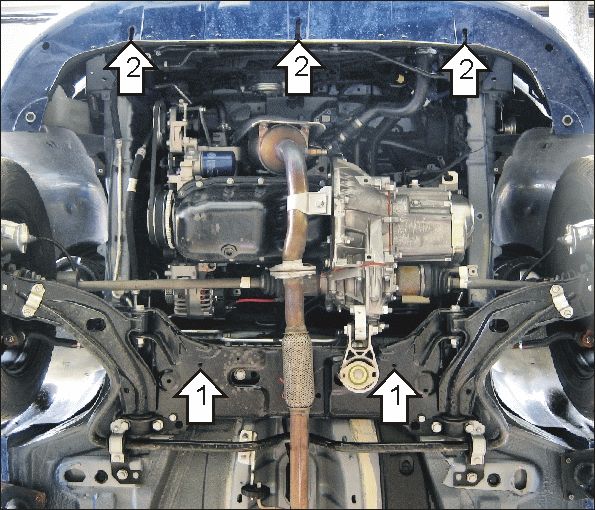 Защита картера и КПП Fiat Doblo 1.4