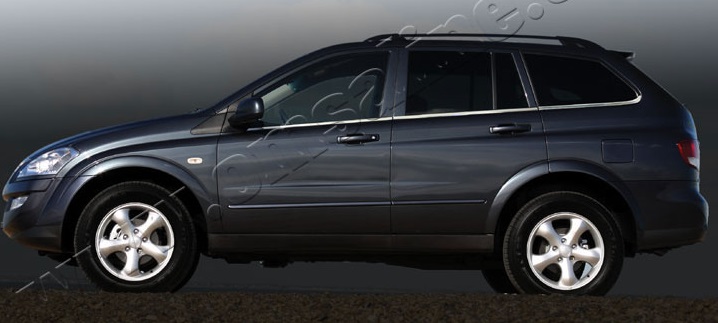 Молдинги дверей, нижние хромированные, пластик SsangYong Kyron