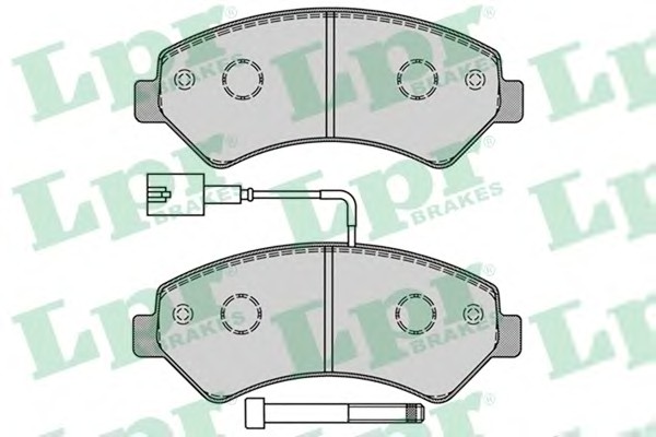 Колодки тормозные передние Fiat Ducato (250) R16