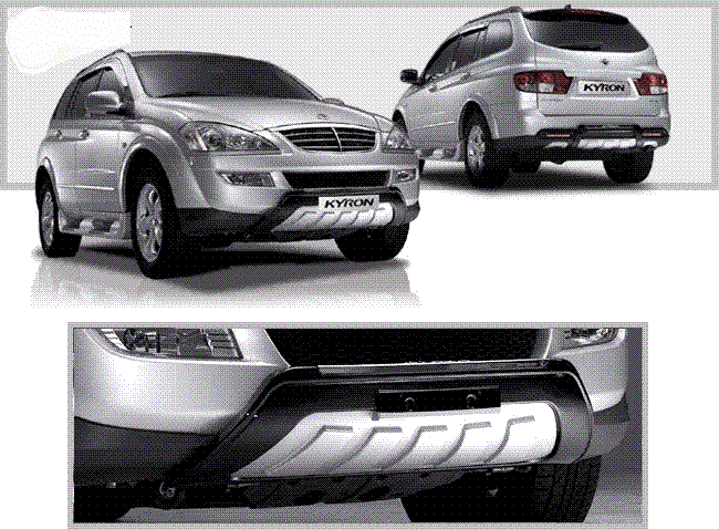 Защита заднего бампера SsangYong Kyron