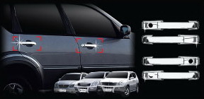 Накладки ручек дверей (хромированные) SsangYong Rexton II