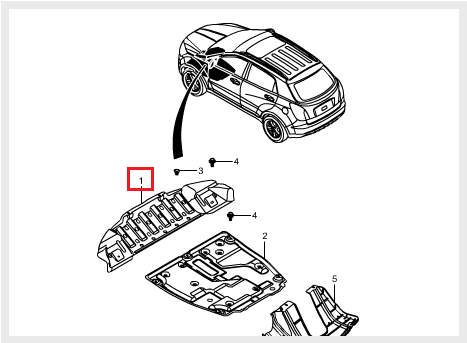 Щиток (пыльник) грязезащитный моторного отсека SsangYong New Actyon