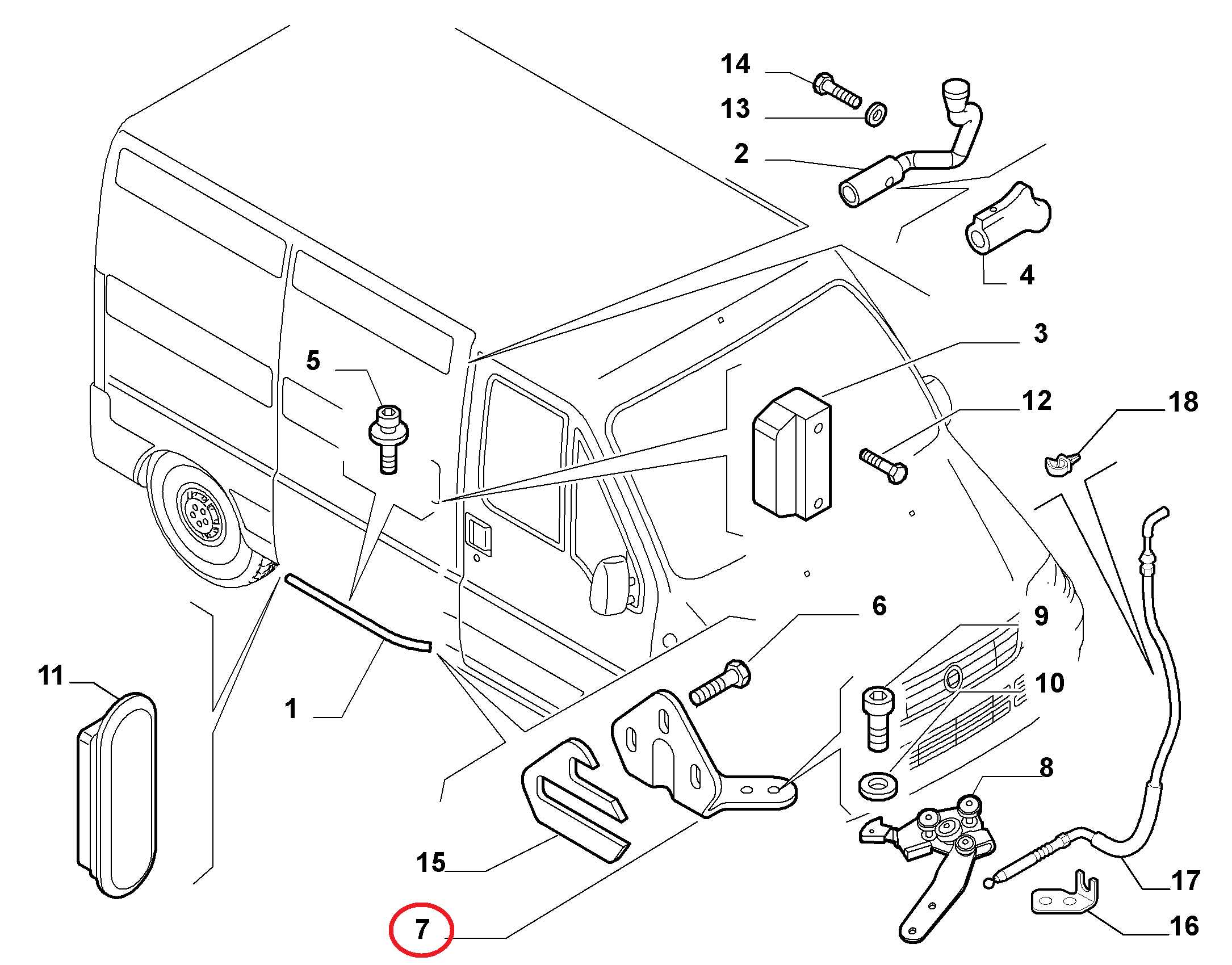 Кронштейн крепления ролика сдвижной двери нижнего Fiat Ducato Елабуга