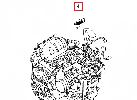Датчик дифференциального давления SsangYong New Actyon D20F