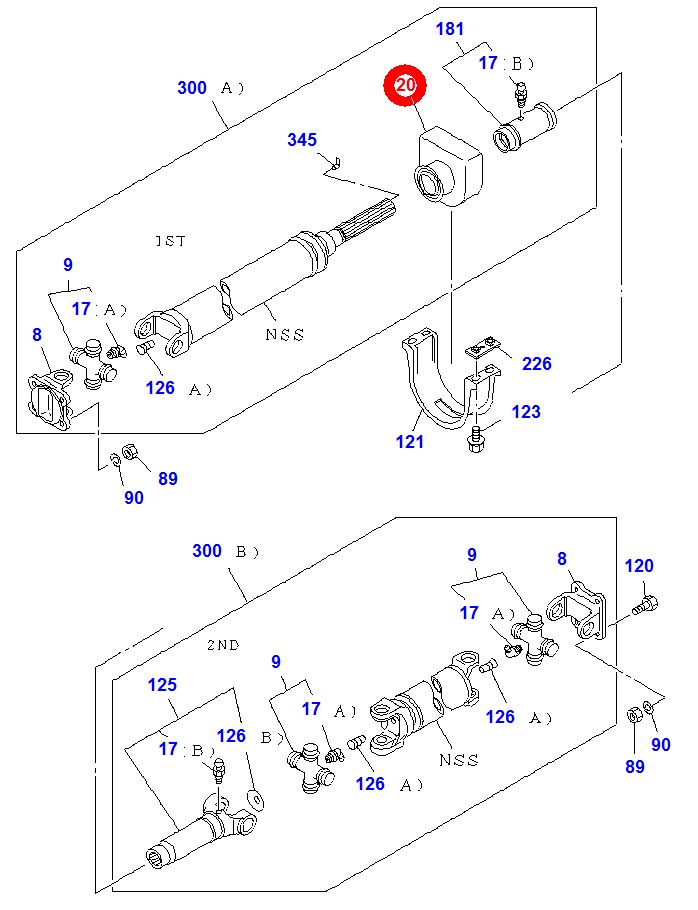 Подшипник подвесной ISUZU NMR85