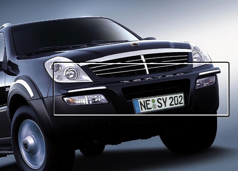 Кенгурин  (молдинг )защита бампера переднего  SSANGYONG  Rexton-I