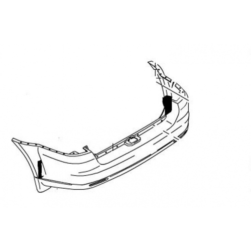 Бампер задний (под расширитель) Rexton II