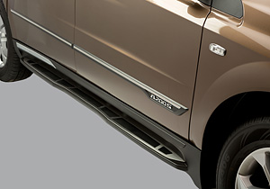 Пороги алюминиевые SsangYong Actyon Sports New