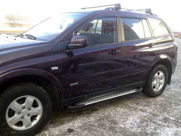 Пороги алюминиевые SsangYong Kyron