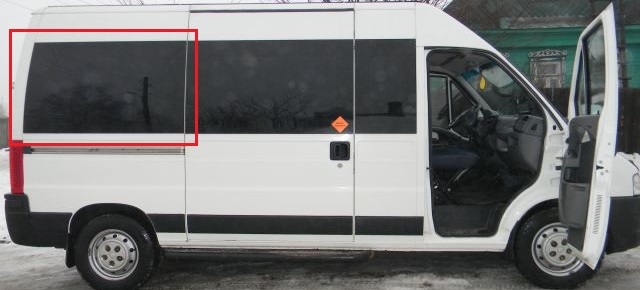 Стекло боковины левой/правой Fiat Ducato Елабуга .(Панорамное)