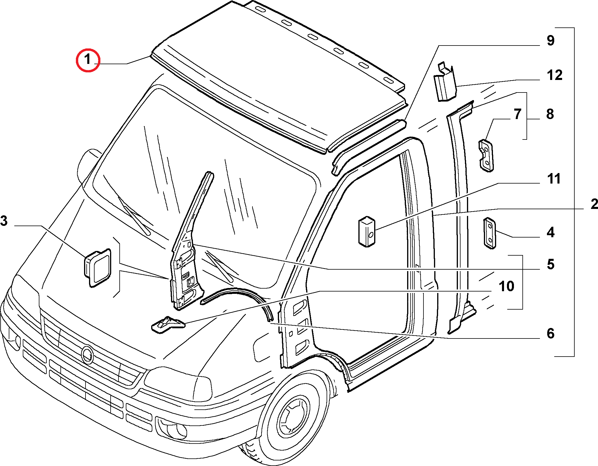 Крыша (передняя часть) Fiat Ducato Елабуга