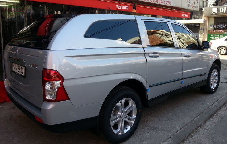 Кунг высокий в цвет кузова SsangYong Actyon Sports New (Q150)