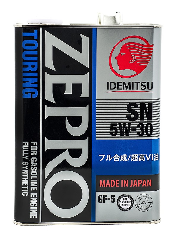 Масло моторное синтетическое (бензиновый мотор) IDEMITSU ZEPRO TOURING 5W30 SN/GF-5 (4л)