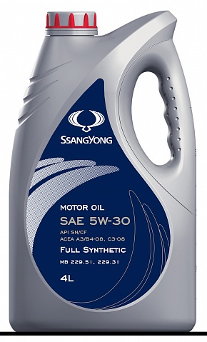 Масло моторное синтетическое SSANGYONG MOTOR OIL SAE 5W-30 (4 Л)
