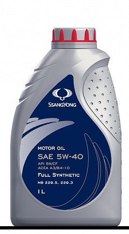 Масло моторное синтетическое SSANGYONG MOTOR OIL SAE 5W-40 (1 Л)